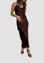 Load image into Gallery viewer, Brown Slip Dress
