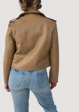 Load image into Gallery viewer, Beige Leather Jacket
